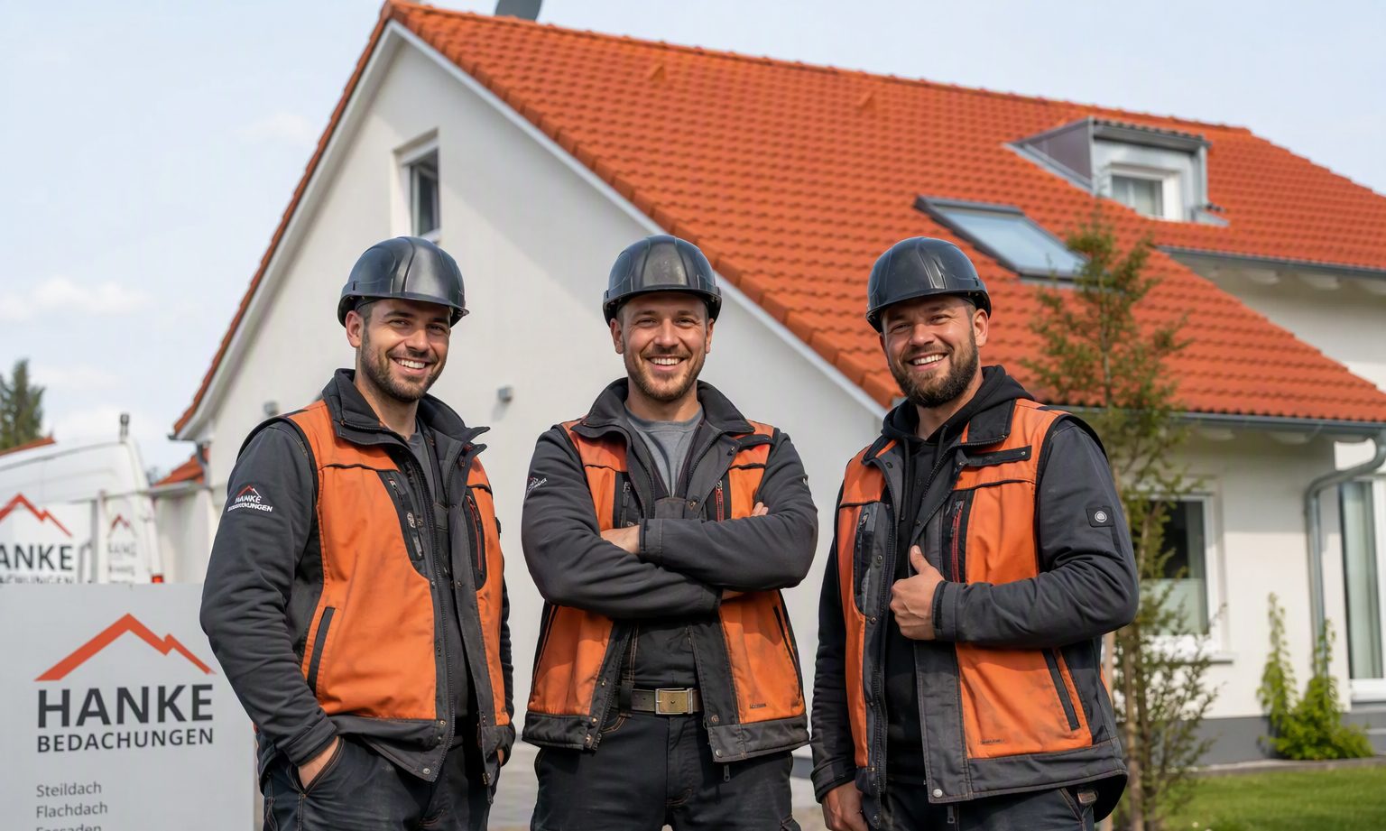 Team der Dachdeckerrei Rau